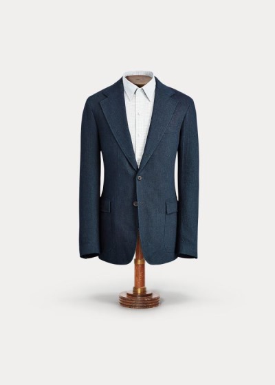 Ralph Lauren Cotton Blazer Herre Danmark (DCEFJ6094)